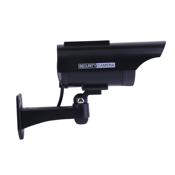 Practical Indoor Outdoor Solar Power Dummy Fake Imitation Home CCTV Surveillance Camera with LED Light Indicator