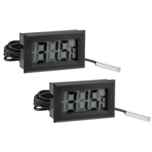 Unique Bargains -50 to 110 Degree 10K Digital Thermometer with 2m NTC Temperature Sensor Probe 2 Pack