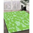thumbnail image 3 of Ahgly Tapis Rectangulaire Lavable en Machine Intérieur Transitionnel Vert Émeraude, 2 Pieds x 5 Pieds, 3 of 7
