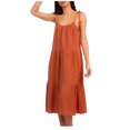 thumbnail image 2 of EGNMCR Robes de Fête pour Femmes Robe Décontractée à Volants Dos Nu Printemps et Été Jupe Courte, 2 of 9