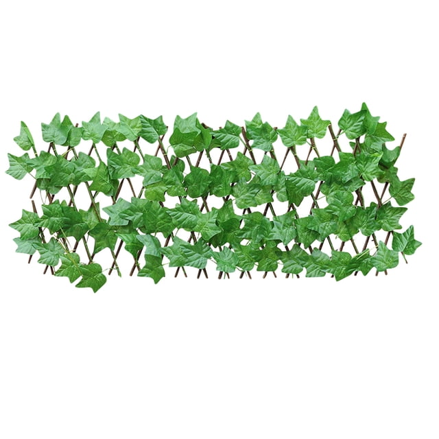 Fake Fall Outdoor Plants with Fake Flowers Simulation Fence Fence Telescopic Fence Fake Flower Green Leaves Outdoor Courtyard Wall Guardrail Decorative Leaves To Shield Plants