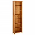 thumbnail image 1 of vidaXL Narrow Bookcase Solid Wood Oak Wooden Book Shelf Organizer Multi Sizes, 1 of 6