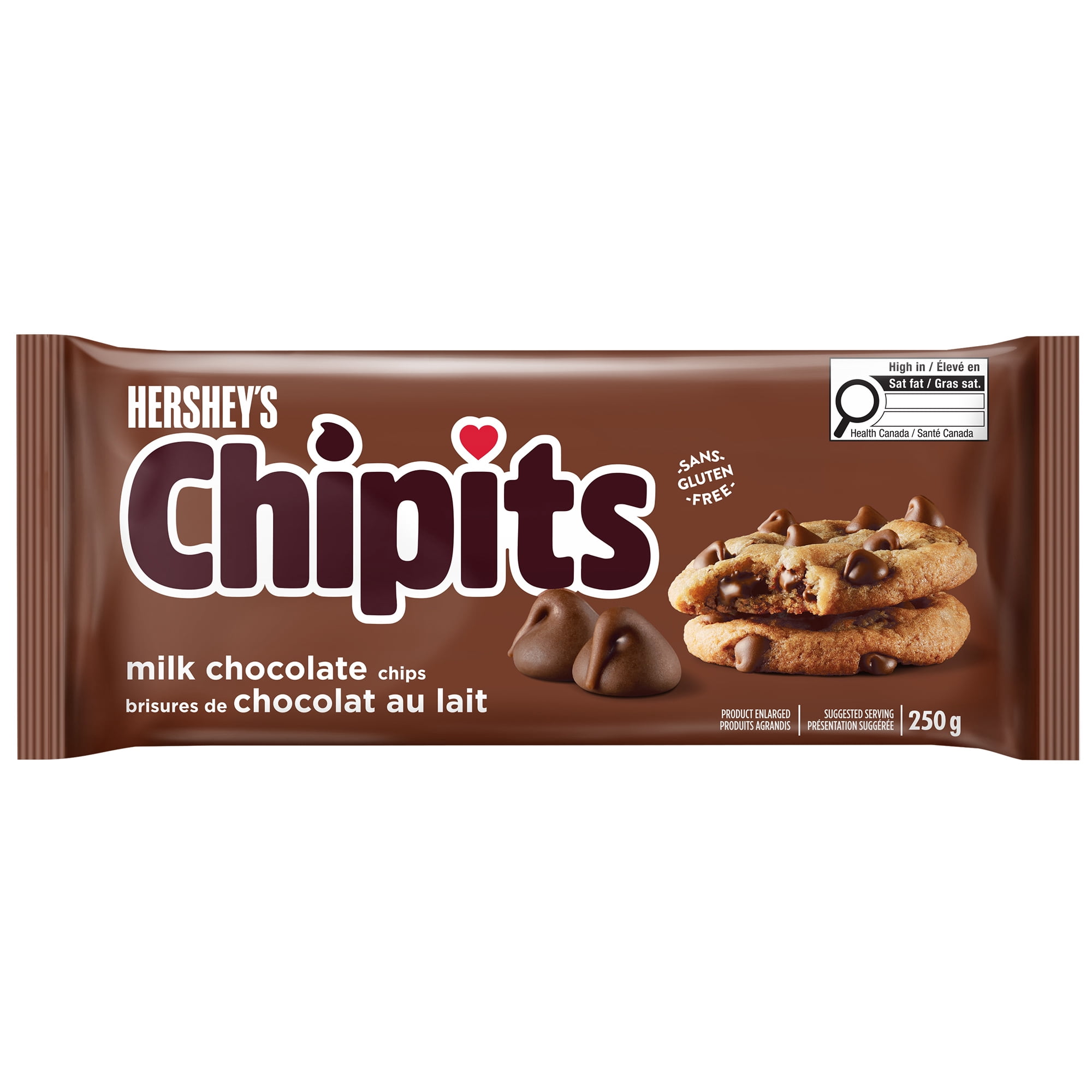 HERSHEY'S CHIPITS Milk Chocolate Chips, 250g