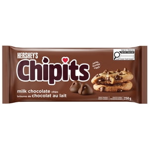 HERSHEY'S CHIPITS Chips de chocolat au lait, 250g
