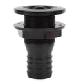 thumbnail image 1 of Boats Thru Hull Fitting, Durable Impact Resistant Straight Thru Hull Hose Connection  For Marines Black, 1 of 8