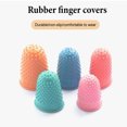 thumbnail image 2 of Fingertips Covers Anti-fingerprint Protector Heat Resistant Gaming Pages Turning Anti-skid Set Gloves Elastic Sleeve Reading Money Counting Pink M, 2 of 7