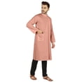 thumbnail image 2 of Atasi Kurta de Designer Indien pour Hommes Tenue de Fête Robe Traditionnelle Chemise Longue Ethnique Unie, 2 of 7