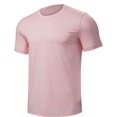 thumbnail image 1 of WMTBSRSW Men's Fashion T Shirts Short Sleeve Athletic Workout Tops Solid Color Oversized Loose Pullover Tee Top, 1 of 8
