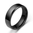 thumbnail image 1 of Wide Anti-rust Men Ring Stainless Steel Simple Exquisite Engagement Ring Fashion Jewelry, 1 of 10