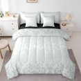 thumbnail image 1 of YST Antique Victorian Baroque 7 Piece Bed In A Bag Comforter Set, Full, Gothic Vintage Floral Bedding, 1 of 5