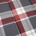 thumbnail image 5 of vidaXL Sun Lounger Cushion Red Check Pattern 200x50x3cm Oxford Fabric, 5 of 5