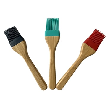 Ms Sil/Wd Basting Brush