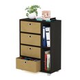 thumbnail image 4 of Furinno 4 Drawer Multipurpose Storage Cabinet Organizer, Espresso/Brown, 4 of 8