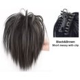 thumbnail image 4 of yeacher Light Brown Clip-In Waterfall Ponytail Hair Extension - Natural Look, Easy to Wear, Reusable Synthetic Fiber Wig for Any Occasion, 4 of 6