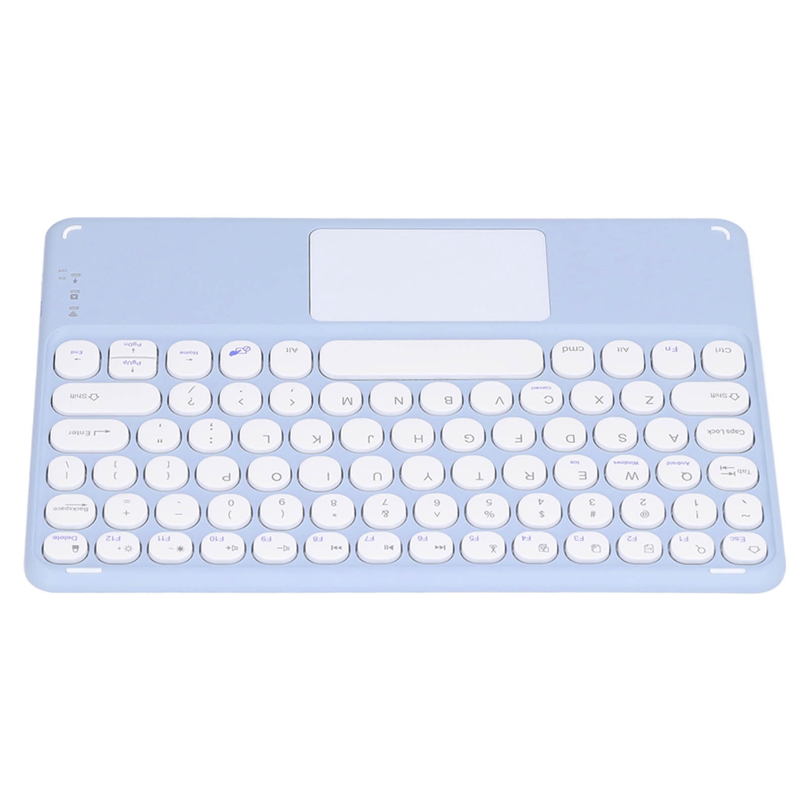 Smart Touch Keyboard, 13 Shortcut Keys Multi Device Ultra Thin Ergonomic Design Keyboard Computer Keyboard With USB Charging Cable For Smartphones Tablets Laptops