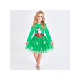 thumbnail image 2 of Robe Fille Noël Père Noël Neige Manches Longues Robe de Vacances 5 Ans, 2 of 8