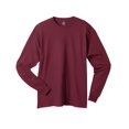 thumbnail image 1 of Hanes Beefy-T Men`s Long-Sleeve T-Shirt, S, Maroon, 1 of 1