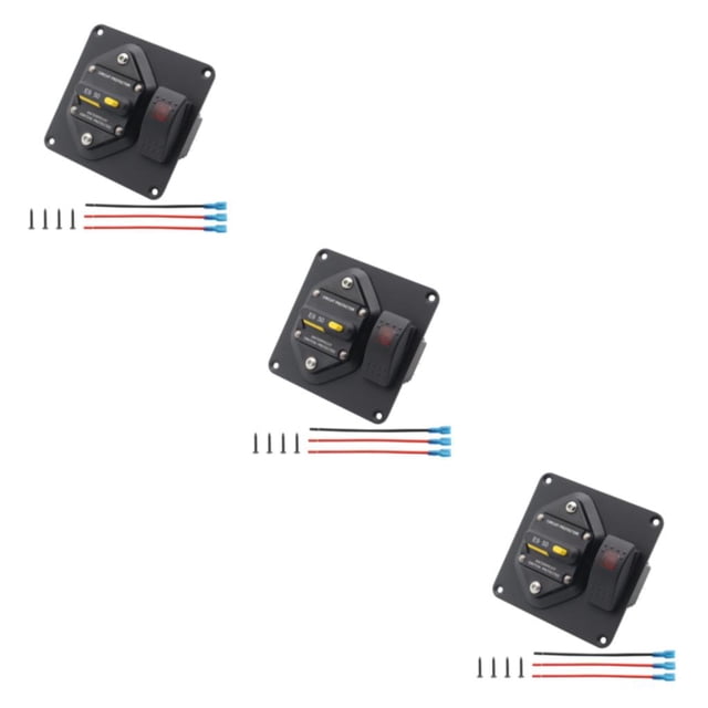 relayinert Circuit Breaker With Boat Rocker Switch ON-OFF Circuit Breaker With Boat Rocker Panel Panel Switch Switch Reliable Safe 50A 3Set