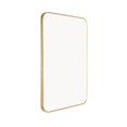 thumbnail image 4 of Mirrorize Canada Rounded Rectangle Gold Bathroom Framed Decorative Wall Mirror (27.5 in. H x 19.7 in. W), 4 of 9