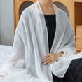 thumbnail image 3 of Xingzhi Versatile Long Scarf For Different Outfits And Occasions Made With Chiffon Long Shawls And Wraps sky blue, 3 of 6