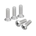 thumbnail image 1 of Unique Bargains Vis de Machine à Tête Ovale M6x20mm, Lot de 25, Vis à Tête Fraisée Légèrement Relevée en Acier Inoxydable 304, 1 of 5