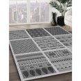 thumbnail image 3 of Ahgly Company Tapis d'Intérieur Lavable en Machine Carré Gris Nuage Gris, 6 Pieds Carré, 3 of 7