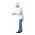 thumbnail image 1 of 1:64 Scale Chef Scene Diorama Chef Grey 3, 1 of 8