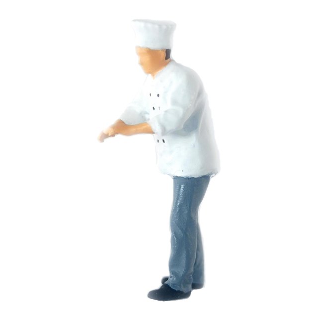 1:64 Scale Chef Scene Diorama Chef Grey 3
