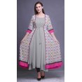 thumbnail image 2 of Bimba Robe Anarkali Imprimée pour Femmes Kurti Indienne Sans Manches Kurta Évasée, 2 of 6