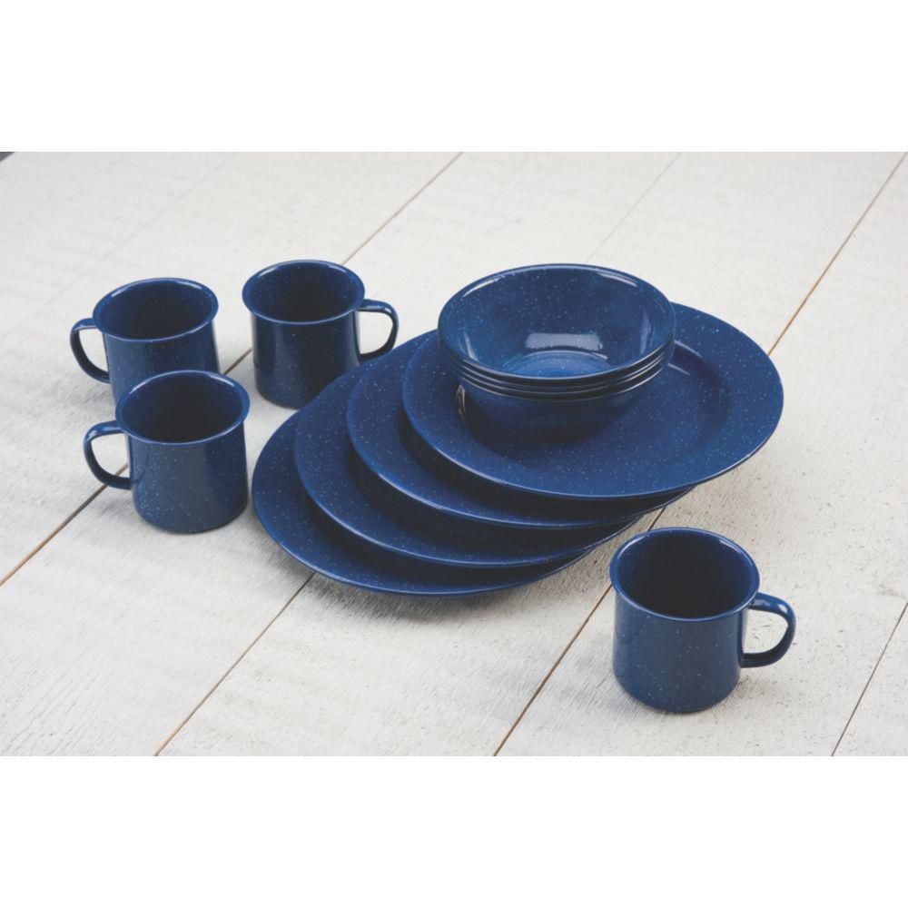 Coleman Enamel Dinnerware, 12-Piece Set, Blue - Walmart.ca