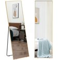 thumbnail image 1 of HOMCOM Full Length Mirror with Stand, Floor Standing Mirror Aluminum Alloy, 1 of 10