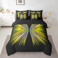 thumbnail image 2 of Erosebridal Black Gold Bedding Sets Full Size, Geometric Stripe Comforter Sets with Sheets, Reversible 7pcs, 2 of 5