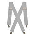thumbnail image 1 of Hold'Em Suspenders for Men Heavy Duty utility Clips 2 Wide - Light Grey, 1 of 1
