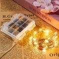 thumbnail image 2 of NITIDSKY 100 LED Battery Operated Fairy Lights with Remote Christmas String Lights Warm White,4 Pack, 2 of 7