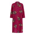 thumbnail image 4 of PVCS Chemise Habillée pour Femmes Jupe Longue Manches Longues Poche Automne Printemps Col Chemise, 4 of 9