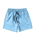thumbnail image 4 of EOYWHK Mens Swim Trunks 3 inch Athletic Gym Shorts Solid Color Hot Spring Holiday Swimming Surfing Bottom, 4 of 4