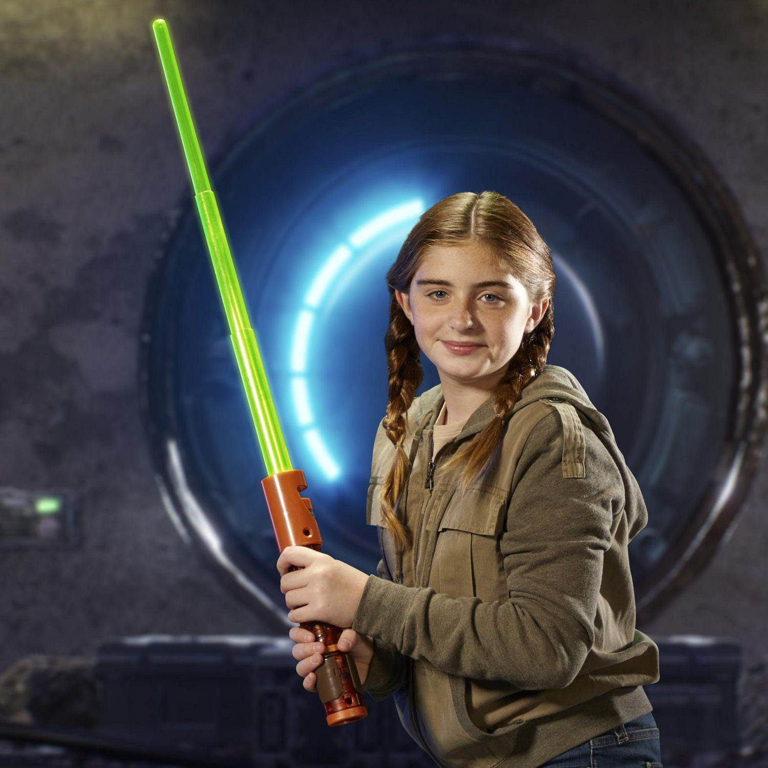 Star Wars Lightsaber Forge Kyber Core Kelnacca, Sabre laser électronique vert personnalisable