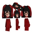 thumbnail image 1 of Pyjamas de Famille Assortis avec T-Shirt Imprimé Cerf et Pantalon de Salon Bas, 1 of 6