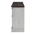 thumbnail image 4 of JYED DECOR Porte Coulissante Électrique Cheminée TV Stand Console Multimédia, Blanc, 4 of 12