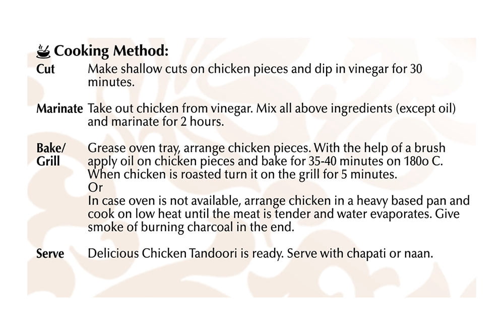 National Mélange d’épices pour poulet tandoori