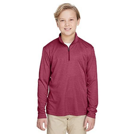 Zone Jeunesse Sonic Heather Performance Quart de Fermeture Éclair - SP Bordeaux HTHR - TG