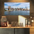 thumbnail image 1 of Journée d'Été Pont de Brooklyn - Impression sur Toile Paysage Urbain, 1 of 3