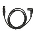 thumbnail image 2 of XLR Right Angle Male To Female Cable, Silver Plated 3 Pin XLR Cord Flexible Lossless HiFi Sound 4.9ft  For Studio, 2 of 8