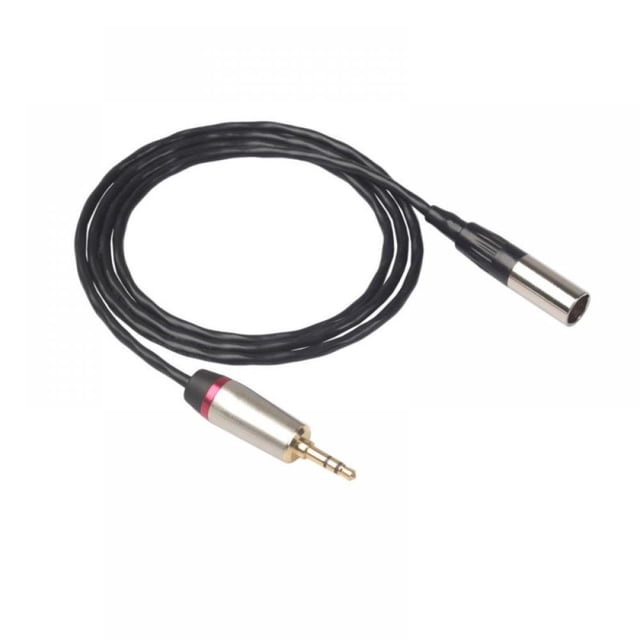 Audio Cable 3.5mm Male To Mini XLR 3 Pin Male Line Cord For SLR Camera 0.3m