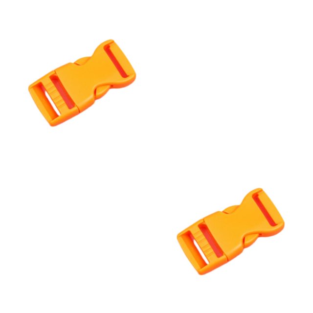 ZheElen 10pieces Easy To Buckle Strap With Multi-Color Clasp Belt Buckles ABS Release Buckle Hook Buckle Versatile Convenient Orange color 2Set