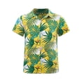 thumbnail image 1 of Jowowha Petits Garçons Été Plage Décontracté Aloha Luau Chemises Col Rabattu Hauts Tropicaux Tenue de Jeu Type F 160, 1 of 7