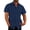 Navy, variant on fartey Cotton Linen Shirts for Men Casual Breathable Button Down Tops with Pockets Short Sleeved T Shirt Baggy Fit Solid Color Lapel Top Lightweight Soft Beach Tee Shirts, S-5XL
