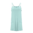 thumbnail image 4 of RBCKVXZ Robe Courte Athlétique Sans Manches pour Femmes avec Short Intégré Été Tennis Entraînement Active Combinaison Sportive Bretelles Spaghetti Robes Bleu Clair TTG, 4 of 6