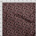 thumbnail image 4 of oneOone Polyester Lycra Dark Rose Brown Fabric Abstract Sewing Craft Projects Fabric Prints By Yard 56 Inch Wide, 4 of 4
