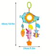 thumbnail image 3 of Rainbow Soothing Plush Toy Car Hanging Bed Bell Soothing Toy, Cute Cartoon Creative, 3 of 4